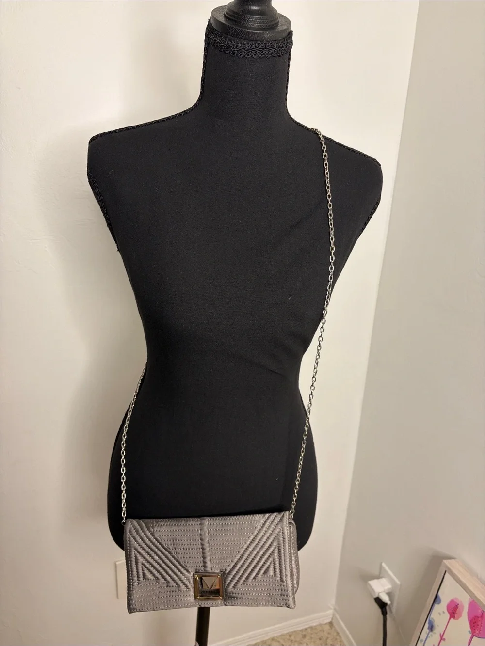 Jessica McClintock Party Crossbody Bag – Chain Strap – Evening Purse